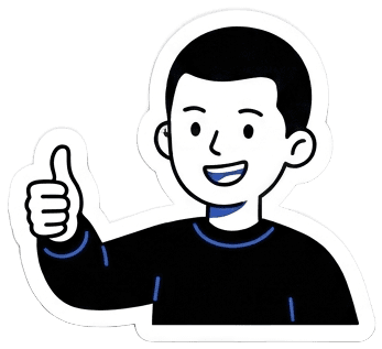 Illustration of Dean giving a thumbs up