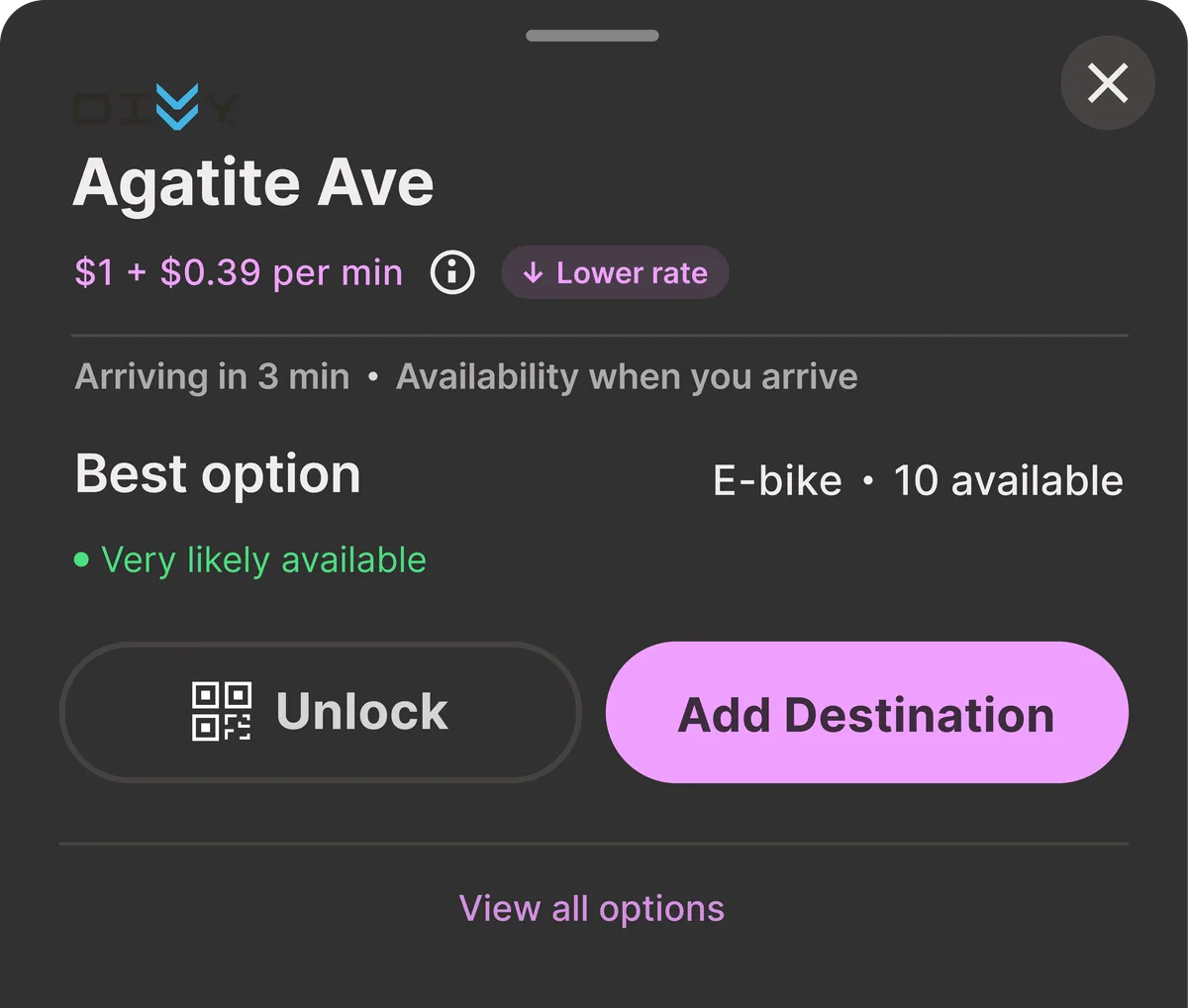 Dynamic pricing in existing UI